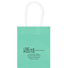 Just the Love Facts Mini Twisted Handled Bags