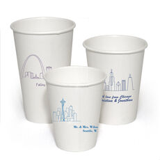 Design Your Own Skyline Paper Coffee Cups