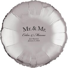 Mr  & Mr Arched Mylar Balloons