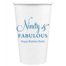Ninety & Fabulous Paper Coffee Cups