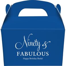 Ninety & Fabulous Gable Favor Boxes