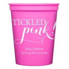 Tickled Pink Stadium Cups