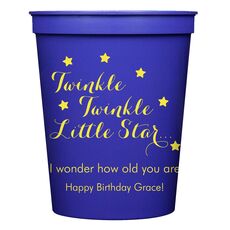 Twinkle Twinkle Little Star Stadium Cups