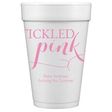 Tickled Pink Styrofoam Cups