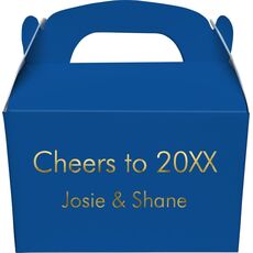 Your Choice of Text Gable Favor Boxes