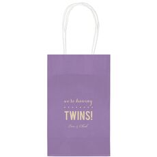 We're Having Twins Medium Twisted Handled Bags