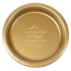Love Laughter Ever After Plastic Plates