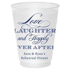 Love Laughter Ever After Shatterproof Cups