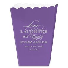 Love Laughter Ever After Mini Popcorn Boxes