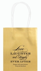 Love Laughter Ever After Mini Twisted Handled Bags