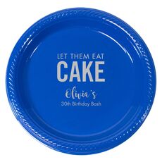 Let Them Eat Cake Plastic Plates