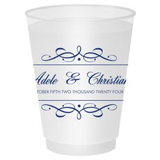 Royal Flourish Framed Names and Text Shatterproof Cups