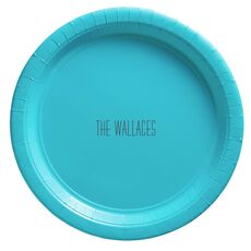 Simple Name Paper Plates