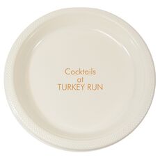 Special  with Your Text Plastic Plates