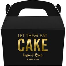 Let Them Eat Cake Gable Favor Boxes