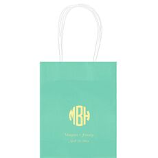 Rounded Monogram with Text Mini Twisted Handled Bags