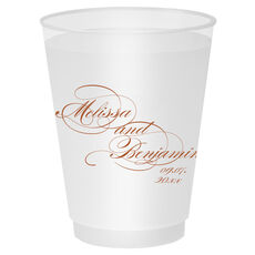 Romantic Script Shatterproof Cups