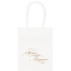 Romantic Script Mini Twisted Handled Bags