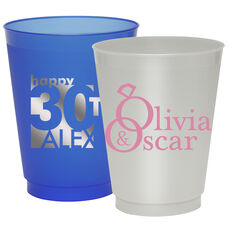Custom with Your 1-Color Artwork Colored Shatterproof Cups