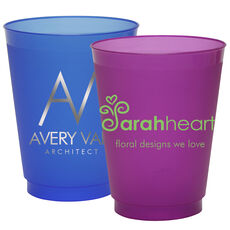 Custom with Your 1-Color Artwork with Text we will Typeset Colored Shatterproof Cups