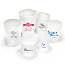 Custom with Your 1-Color Artwork with Text we will Typeset Shatterproof Cups