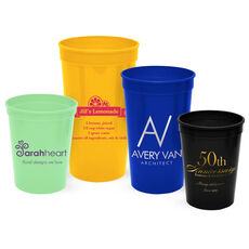 Custom with Your 1-Color Artwork with Text we will Typeset Stadium Cups