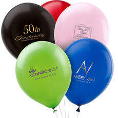 Custom with Your 1-Color Artwork with Text we will Typeset Latex Balloons
