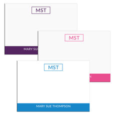 Modern Frame Initial 4x3 Post-it® Notes