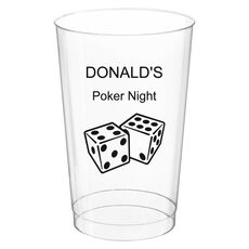 Roll the Dice Clear Plastic Cups