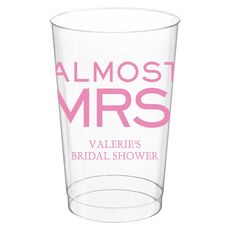 Almost Mrs. Clear Plastic Cups