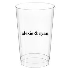 Always Flaunt Your Names Clear Plastic Cups