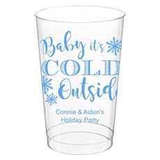 Baby It's Cold Outside Clear Plastic Cups