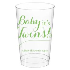 Baby It's Twins Clear Plastic Cups