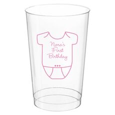 Baby Onesie Clear Plastic Cups