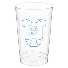 Baby Onesie Clear Plastic Cups