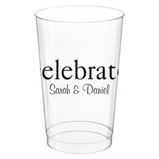 Big Word Celebrate Clear Plastic Cups