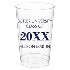Big Year Printed Clear Plastic Cups
