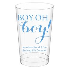 Boy Oh Boy Clear Plastic Cups