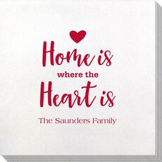 Home Is Where The Heart Is Bamboo Luxe Napkins