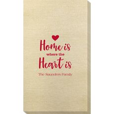 Home Is Where The Heart Is Bamboo Luxe Guest Towels
