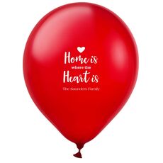Home Is Where The Heart Is Latex Balloons