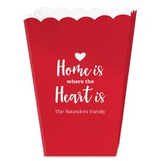Home Is Where The Heart Is Mini Popcorn Boxes