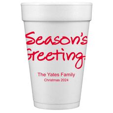 Studio Season's Greetings Styrofoam Cups