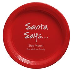 Studio Santa Says Paper Plates