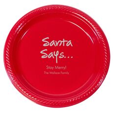 Studio Santa Says Plastic Plates