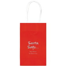 Studio Santa Says Medium Twisted Handled Bags