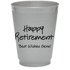 Studio Happy Retirement Colored Shatterproof Cups