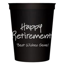 Studio Happy Retirement Stadium Cups
