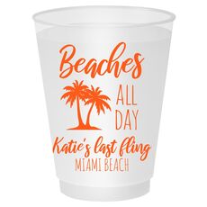 Beaches All Day Shatterproof Cups