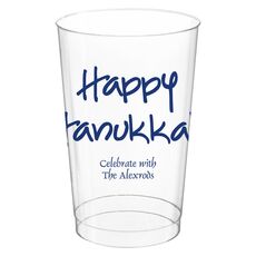 Studio Happy Hanukkah Clear Plastic Cups